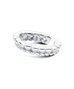 Circle Pattern Silver Ear Cuff EC-1217